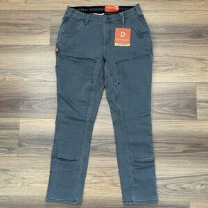 NEW Dovetail Maven X Pants in Grey Hotswap Thermal Denim Size 14